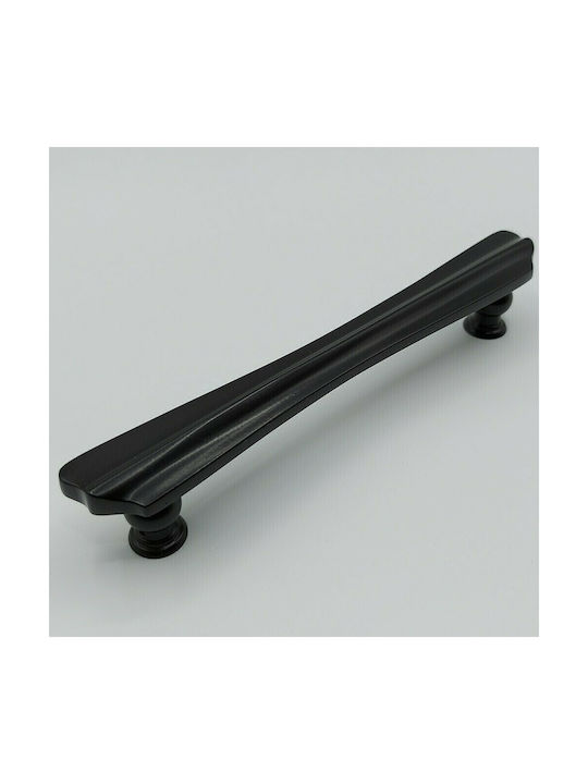 Spanische Messing Türgriff Mestre 10551-12b1 Schwarz Matt Größe 20,0cm