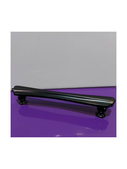 Spanish Brass Front Door Handle Mestre 10551-12b1 Matte Black Diameter 20.0cm