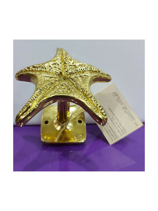 Handgefertigter Kupfer Spanischer Türknopf Coba 4885-Gold Hochglanz Maße 90 × 90 × 75 Mm