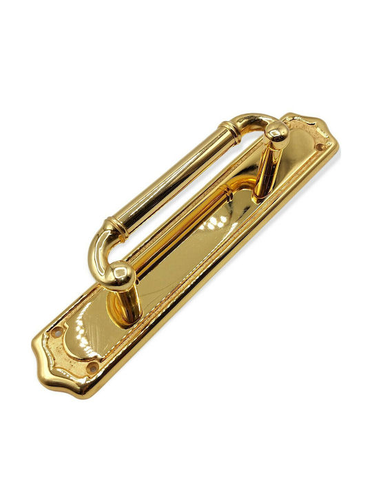 Spanish Brass Front Door Handle Mestre 4932-24k Gold Plated 24k Dimensions 289×55×51mm