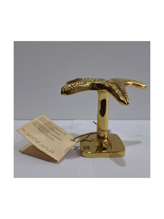 Handgefertigter Kupfer Spanischer Türknopf Coba 4885-Gold Hochglanz Maße 90 × 90 × 75 Mm