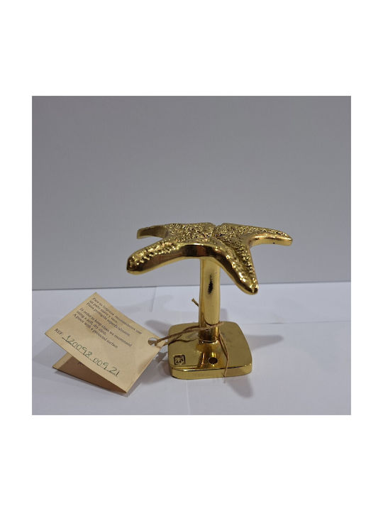 Handgefertigter Kupfer Spanischer Türknopf Coba 4885-Gold Hochglanz Maße 90 × 90 × 75 Mm