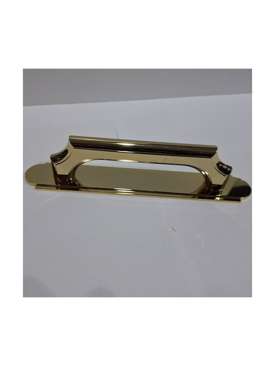 Italian Bronze Handmade Front Door Handle Acm 11272-178-24k Gold-Polished Dimension 17.8cm