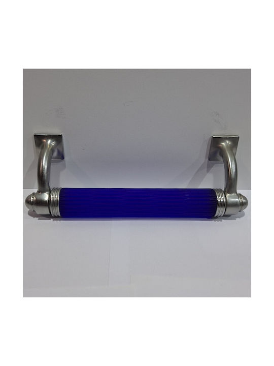 Italian Bronze Front Door Handle Steel Nova 4244-217-10c1 Mourano Crystal Length 21.7cm