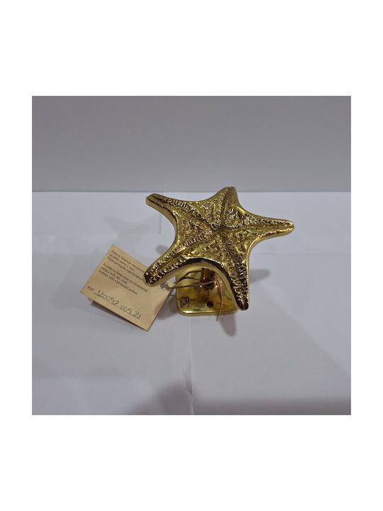 Handgefertigter Kupfer Spanischer Türknopf Coba 4885-Gold Hochglanz Maße 90 × 90 × 75 Mm