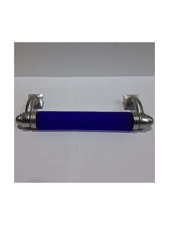 Italian Bronze Front Door Handle Steel Nova 4244-217-10c1 Mourano Crystal Length 21.7cm
