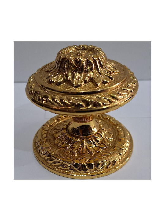 Spanischer Messing-Knopf Für Vordertür Coba 4876-oro2 Gold 24k Maße 70×70×65 Mm
