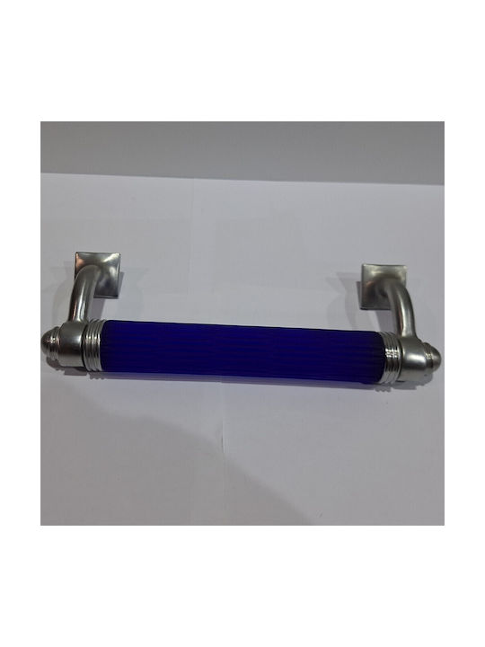 Italian Bronze Front Door Handle Steel Nova 4244-217-10c1 Mourano Crystal Length 21.7cm