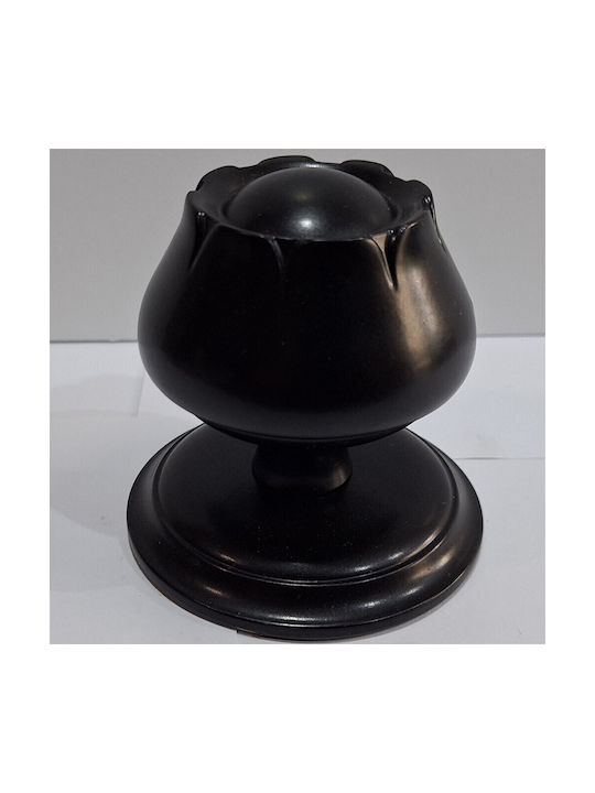 Spanish Brass Front Door Knob Mein 9274-may Black Matte Dimensions 83×83×80 Mm