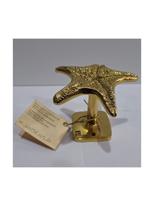 Handgefertigter Kupfer Spanischer Türknopf Coba 4885-Gold Hochglanz Maße 90 × 90 × 75 Mm