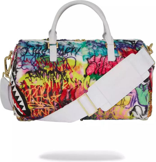 Sprayground Graffiti Faux Fur Sack Voyage 12.5lt made of Artificial Leather L25.4xW20xH19cm