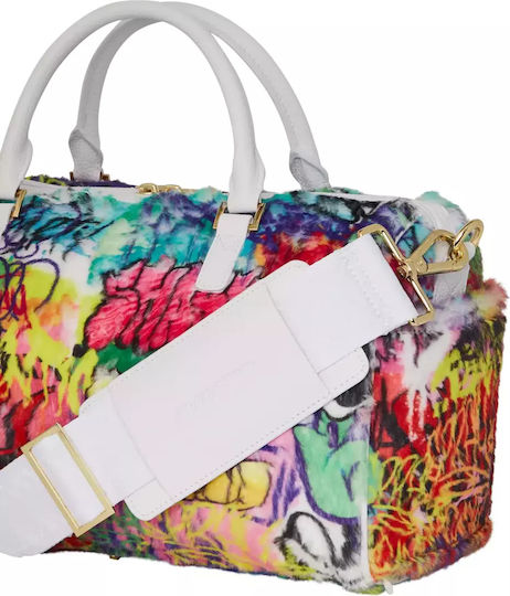 Sprayground Graffiti Faux Fur Sack Voyage 12.5lt made of Artificial Leather L25.4xW20xH19cm