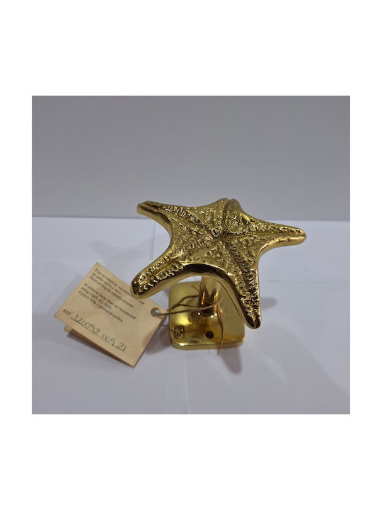 Handgefertigter Kupfer Spanischer Türknopf Coba 4885-Gold Hochglanz Maße 90 × 90 × 75 Mm
