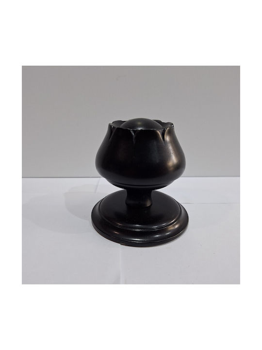 Spanish Brass Front Door Knob Mein 9274-may Black Matte Dimensions 83×83×80 Mm