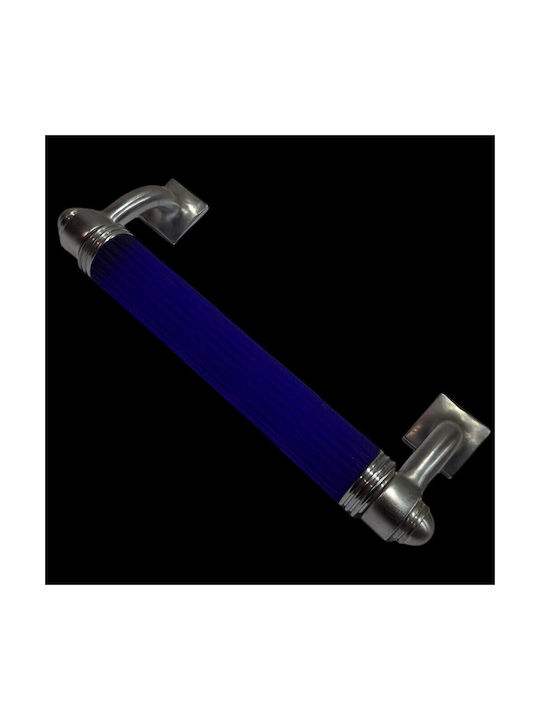 Italian Bronze Front Door Handle Steel Nova 4244-217-10c1 Mourano Crystal Length 21.7cm
