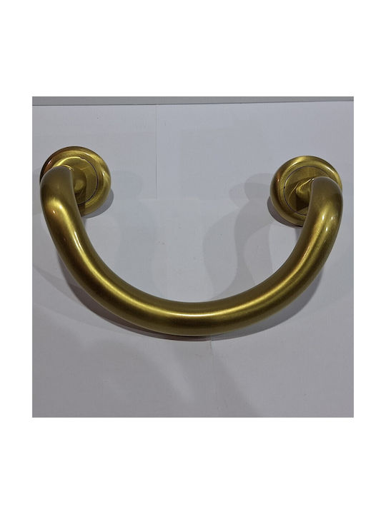 Mânere Ușă Nestori 0625-20a1 Auriu Mat-satin Dimensiune 17,0cm