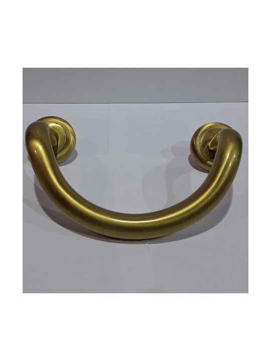 Mânere Ușă Nestori 0625-20a1 Auriu Mat-satin Dimensiune 17,0cm