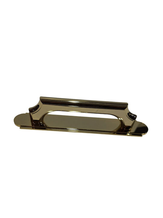Italian Bronze Handmade Front Door Handle Acm 11272-178-24k Gold-Polished Dimension 17.8cm
