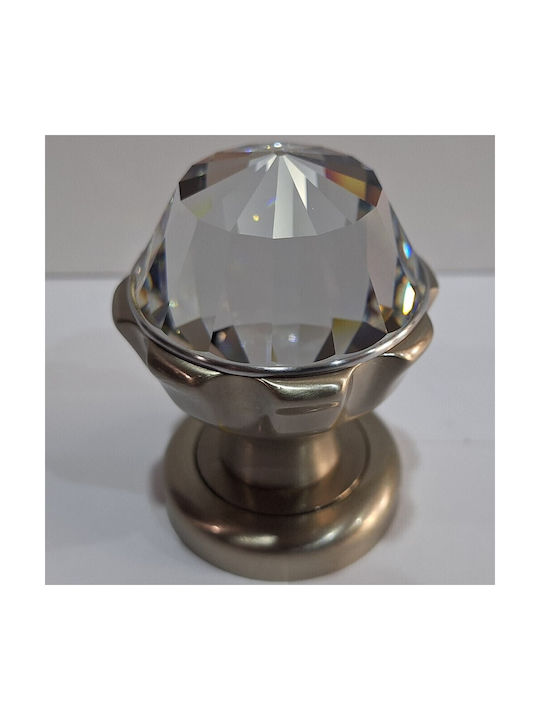 Spanish Brass Knob Mestre 4882-swa1 Swarovski Crystal