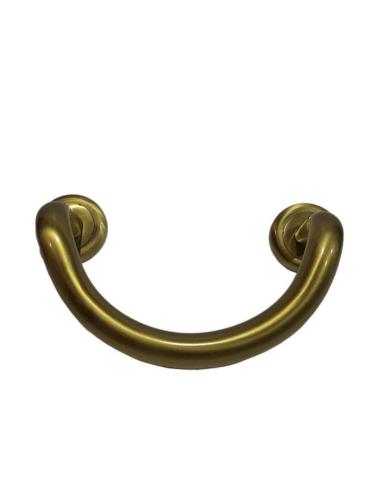 Mânere Ușă Nestori 0625-20a1 Auriu Mat-satin Dimensiune 17,0cm