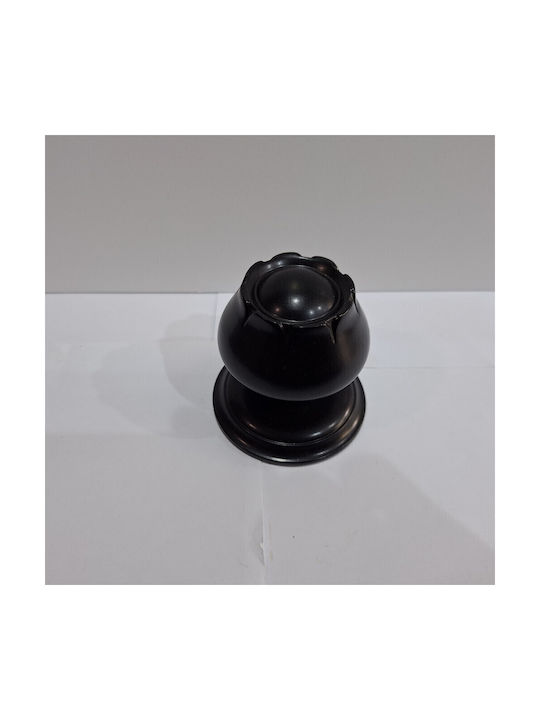 Spanish Brass Front Door Knob Mein 9274-may Black Matte Dimensions 83×83×80 Mm