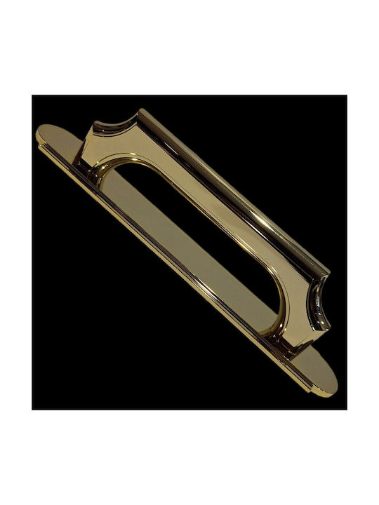 Italian Bronze Handmade Front Door Handle Acm 11272-178-24k Gold-Polished Dimension 17.8cm
