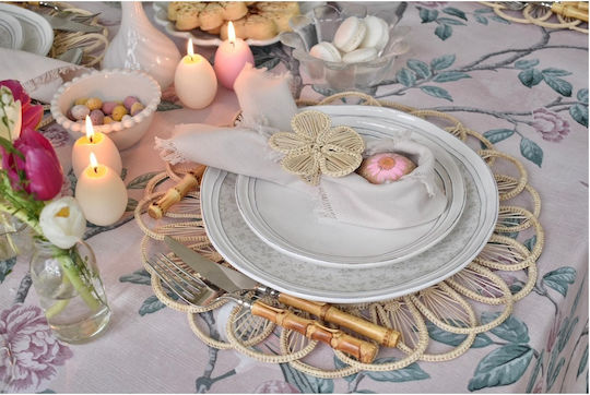 Laura Ashley Artisan Πιάτο Ρηχό από Πορσελάνη Λευκό με Διάμετρο 26cm