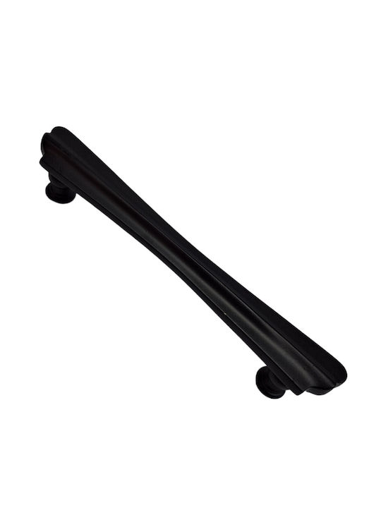 Spanish Brass Front Door Handle Mestre 10551-12b1 Matte Black Diameter 20.0cm