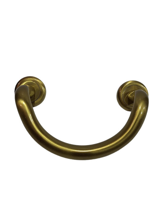 Mânere Ușă Nestori 0625-20a1 Auriu Mat-satin Dimensiune 17,0cm