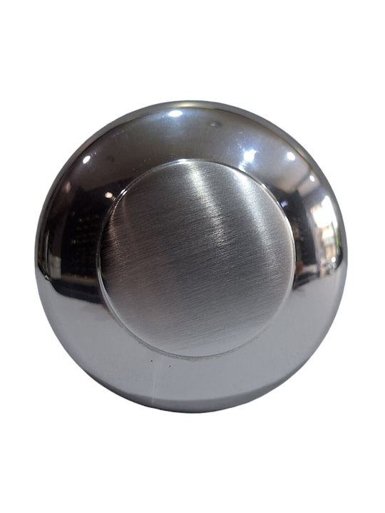 Regutti 4889-000-ινο Italian Brass Front Door Knob Dual Color Dimensions 72 × 72 × 75 Mm