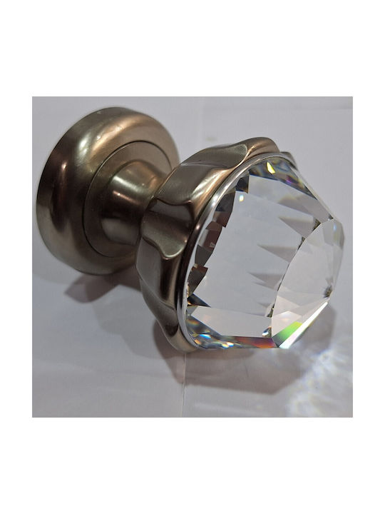 Spanish Brass Knob Mestre 4882-swa1 Swarovski Crystal