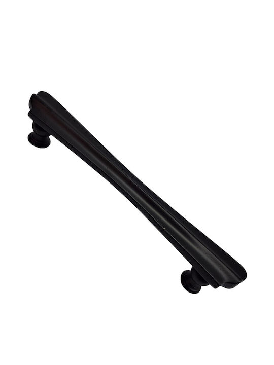 Spanish Brass Front Door Handle Mestre 10551-12b1 Matte Black Diameter 20.0cm