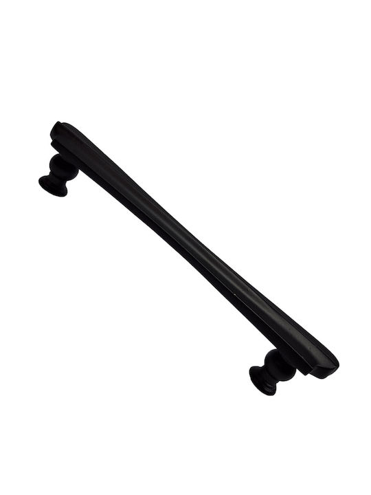 Spanish Brass Front Door Handle Mestre 10551-12b1 Matte Black Diameter 20.0cm