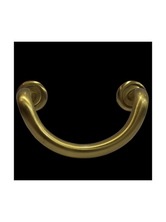 Mânere Ușă Nestori 0625-20a1 Auriu Mat-satin Dimensiune 17,0cm