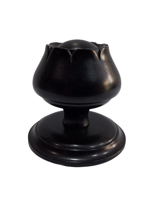 Spanish Brass Front Door Knob Mein 9274-may Black Matte Dimensions 83×83×80 Mm