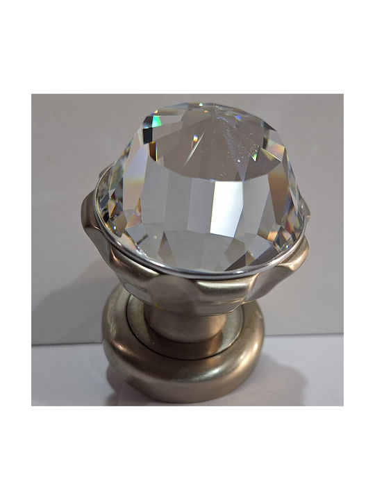 Spanish Brass Knob Mestre 4882-swa1 Swarovski Crystal