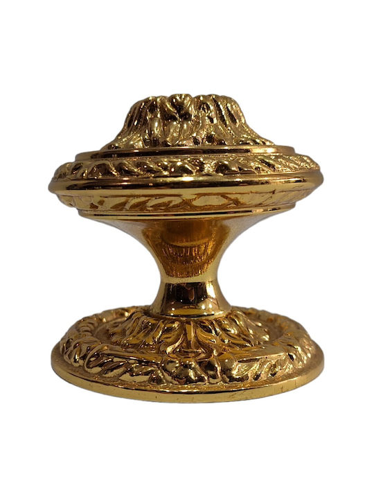 Spanischer Messing-Knopf Für Vordertür Coba 4876-oro2 Gold 24k Maße 70×70×65 Mm
