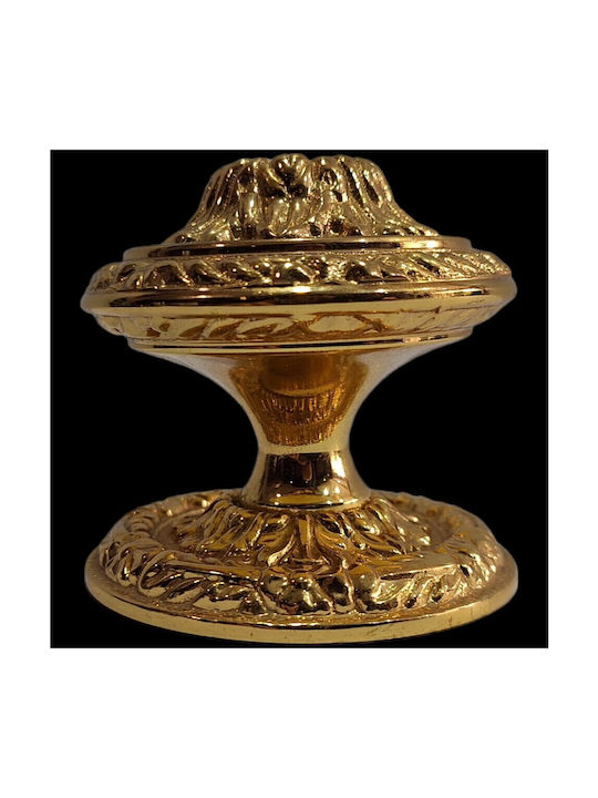 Spanischer Messing-Knopf Für Vordertür Coba 4876-oro2 Gold 24k Maße 70×70×65 Mm