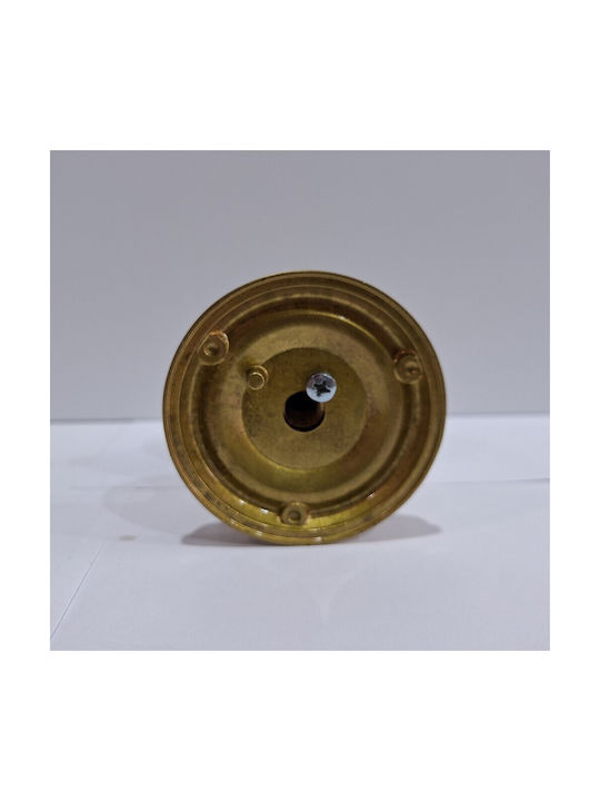 Spanish Brass Front Door Knob Coba 4874-000-20α1 Matte Gold Dimensions 70×70×61 Mm