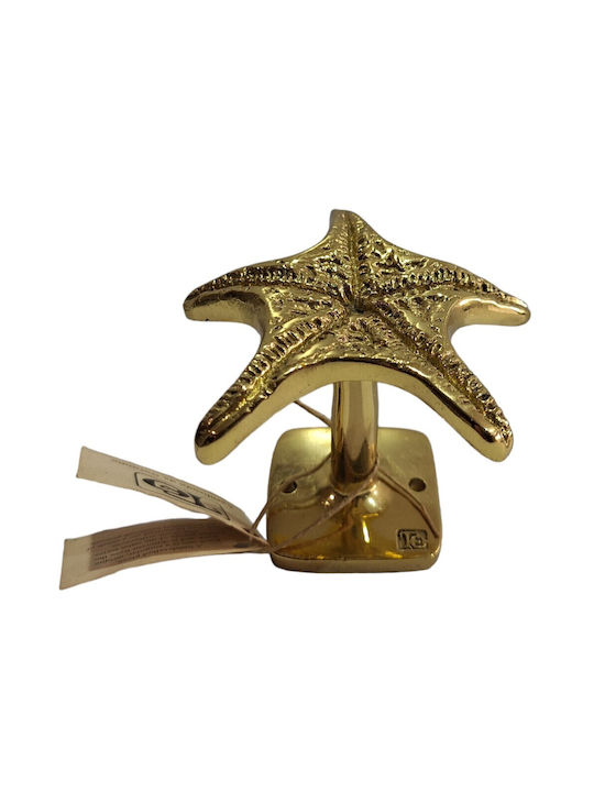 Handgefertigter Kupfer Spanischer Türknopf Coba 4885-Gold Hochglanz Maße 90 × 90 × 75 Mm
