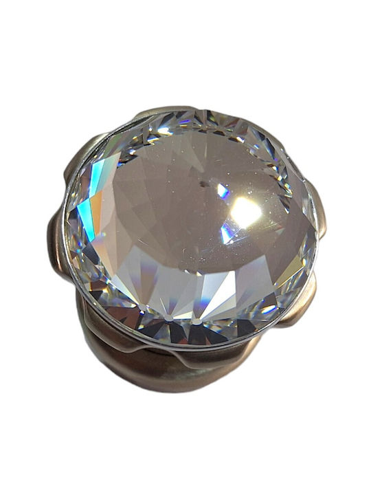 Spanish Brass Knob Mestre 4882-swa1 Swarovski Crystal