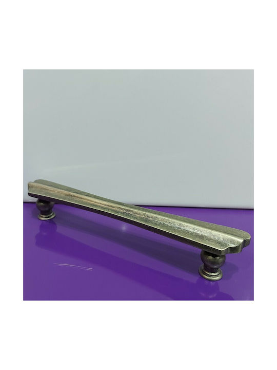 Spanish Brass Front Door Handle Mestre 9271-200-arg1 Aged Silver Size 20.0cm