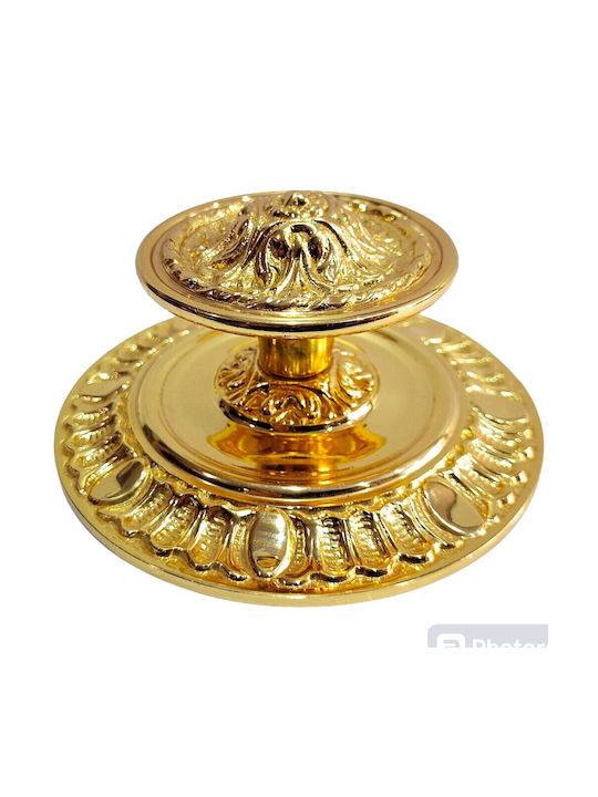 Испанска Месингова Ръкохватка за Предна Врата Coba 4877-oro1 Златен 24ка