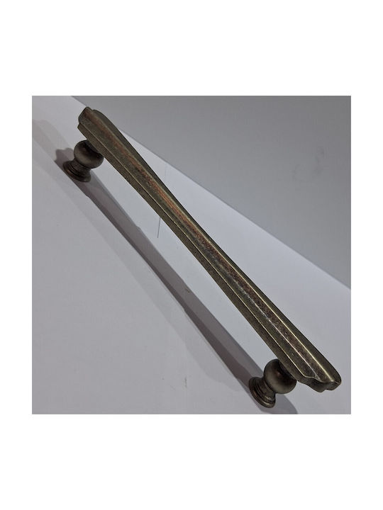 Spanish Brass Front Door Handle Mestre 9271-200-arg1 Aged Silver Size 20.0cm
