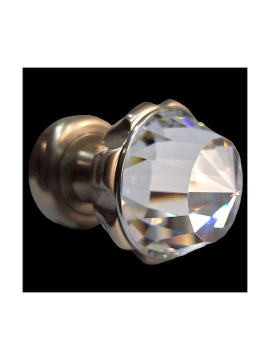 Spanish Brass Knob Mestre 4882-swa1 Swarovski Crystal