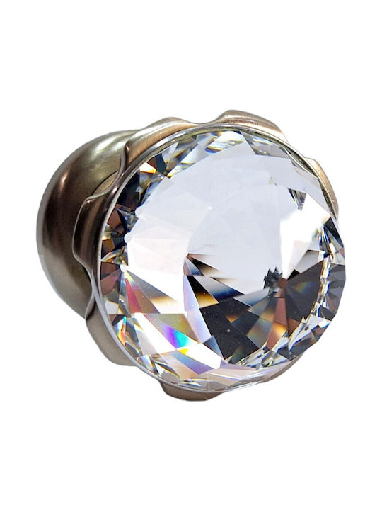 Spanish Brass Knob Mestre 4882-swa1 Swarovski Crystal