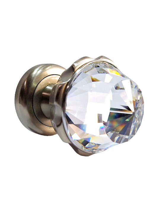 Spanish Brass Knob Mestre 4882-swa1 Swarovski Crystal