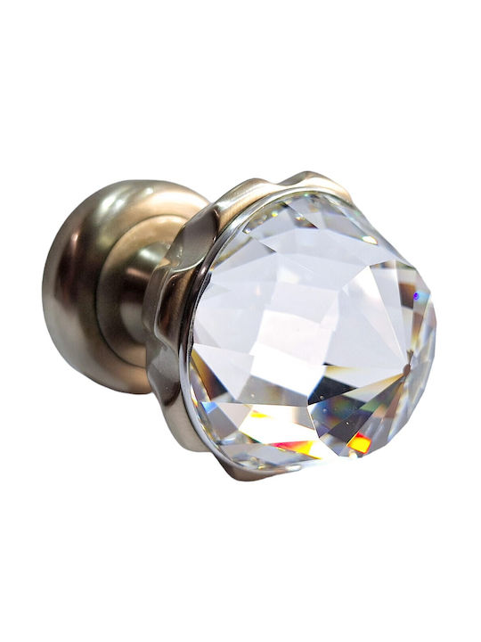 Spanish Brass Knob Mestre 4882-swa1 Swarovski Crystal