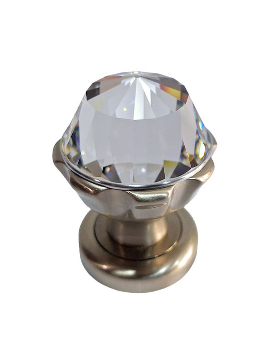 Spanish Brass Knob Mestre 4882-swa1 Swarovski Crystal