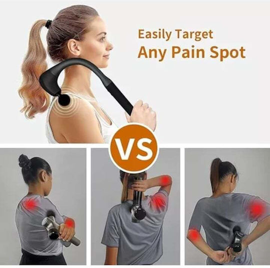 Gun Massage for the Back with Vibration Black